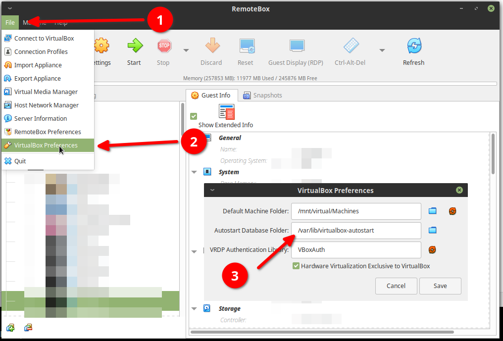 Image showing how to set config options