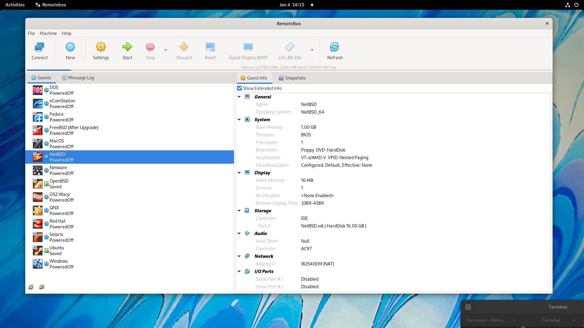 RemoteBox 3.0 on Fedora 35