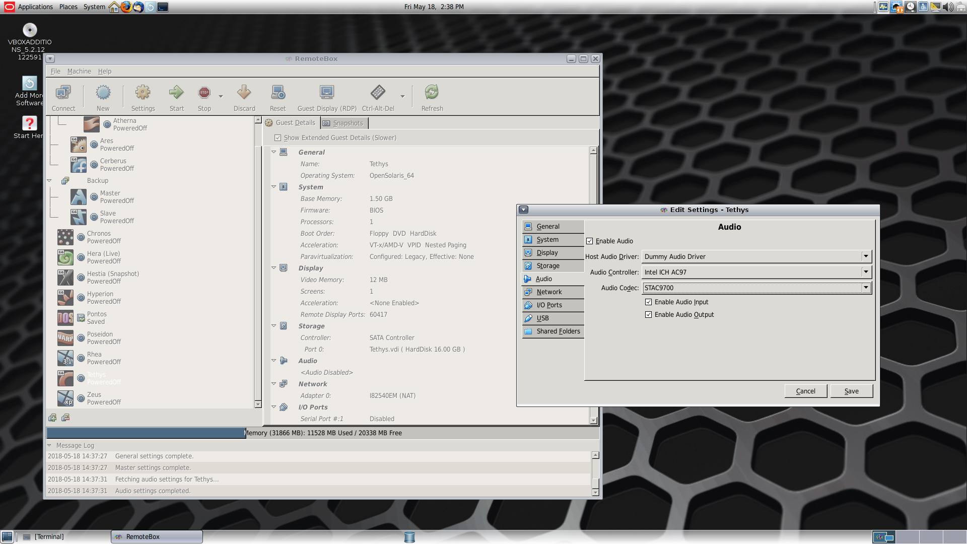 RemoteBox 2.5 on Solaris 11.3