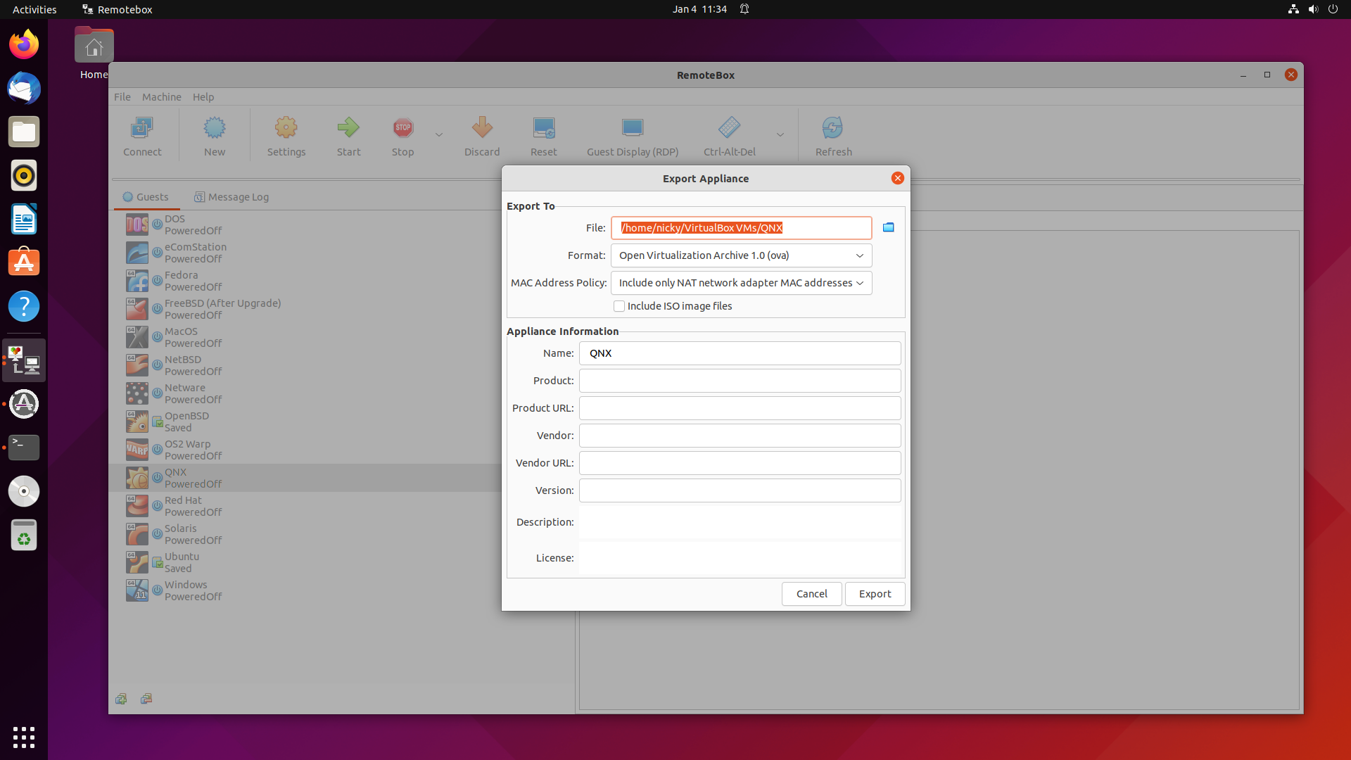 RemoteBox 3.0 on Ubuntu 21.10